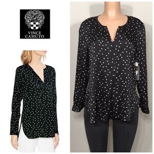 Vince Camuto polka dot top. NWT